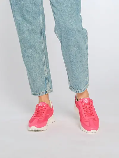 Кроссовки текстильные цвета фуксии